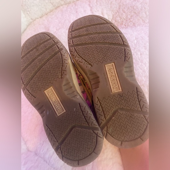 Sperry angelfish sequin boat shoes girls 10 - Picture 2 of 4